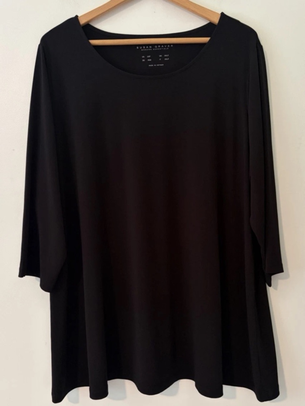Susan Graver Modern Essentials Liquid Knit Top Size 2XP